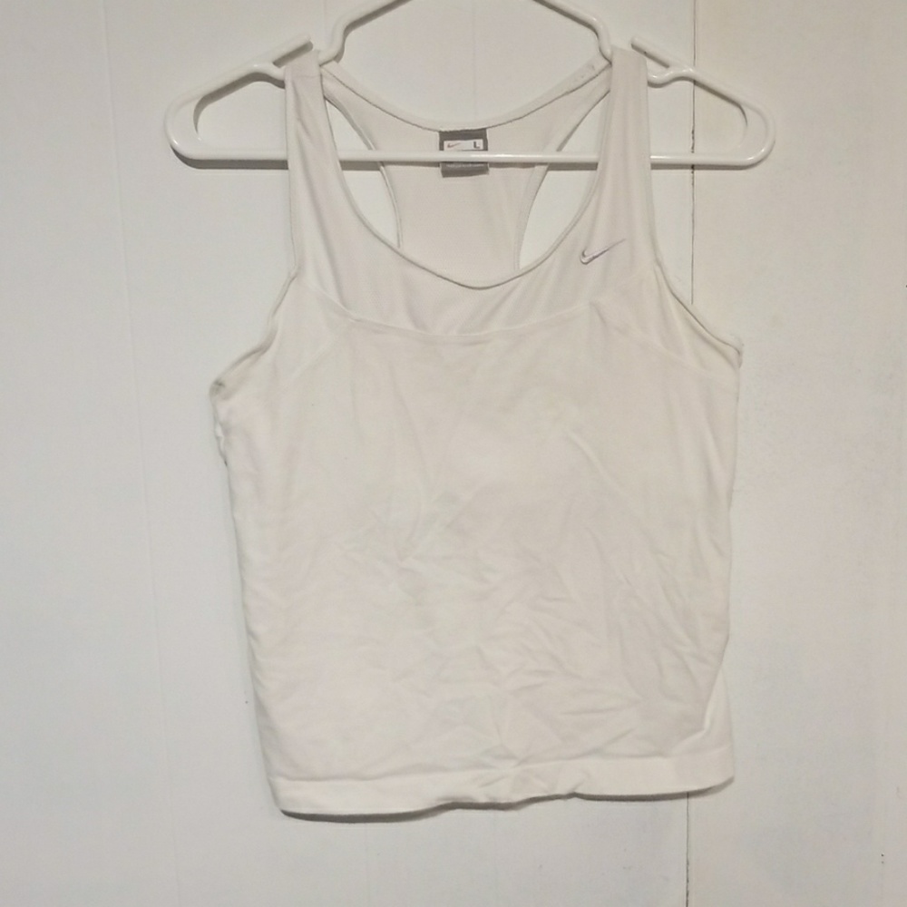 Nike Racerback Athletic Top w/ Built in Bra sz L
